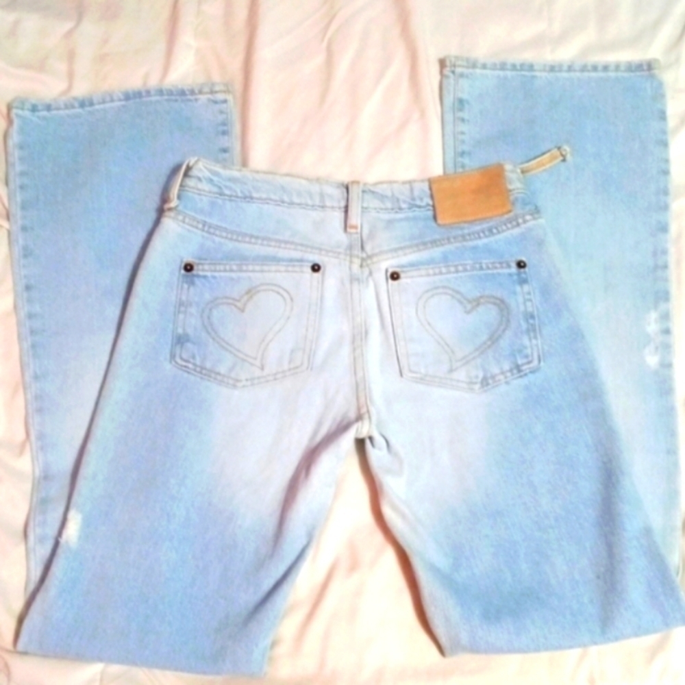LUELLA💥 VINTAGE JEANS JUNIORS SIZE 1  LIGHT BLUE WASH